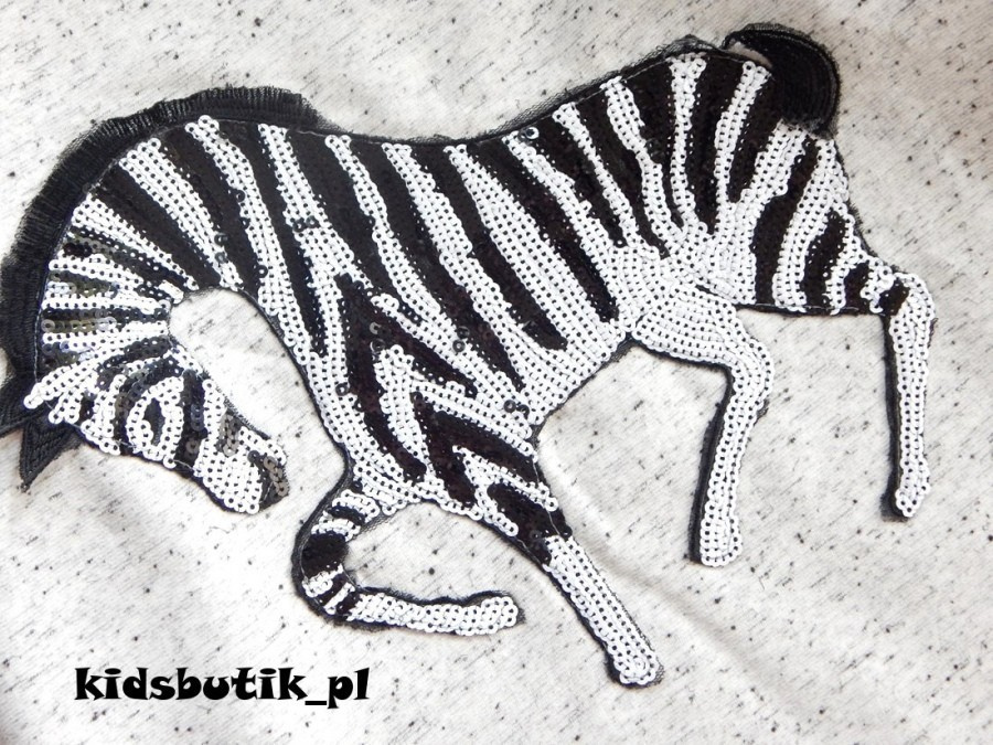 DIZAJN - extra sukienka dresowa Zebra