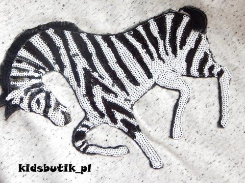 DIZAJN - extra sukienka dresowa Zebra DIZAJN - extra sukienka dresowa Zebra
