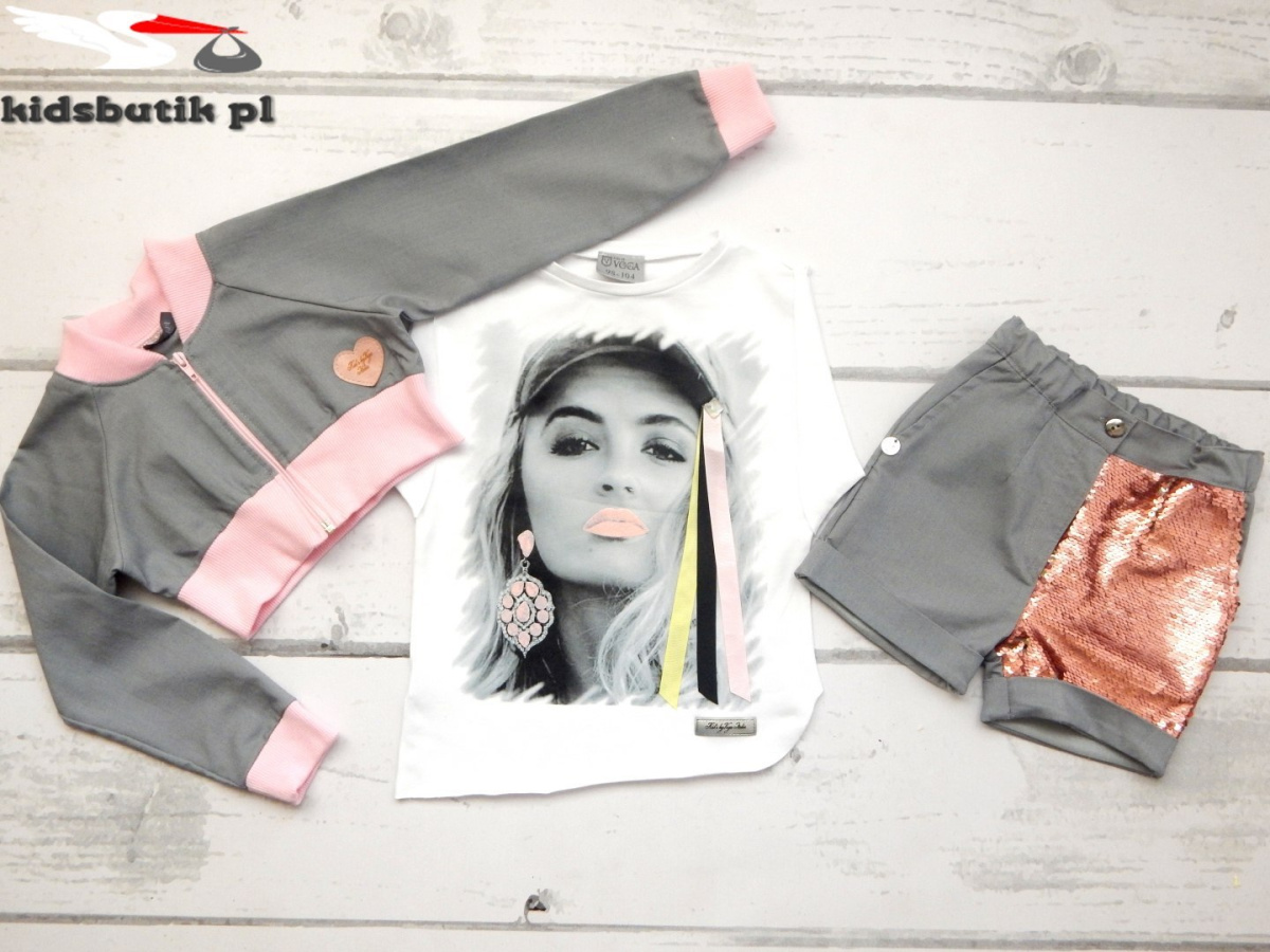 3 piece set Denim with magical Sequins 3 piece set Denim with magical Sequins