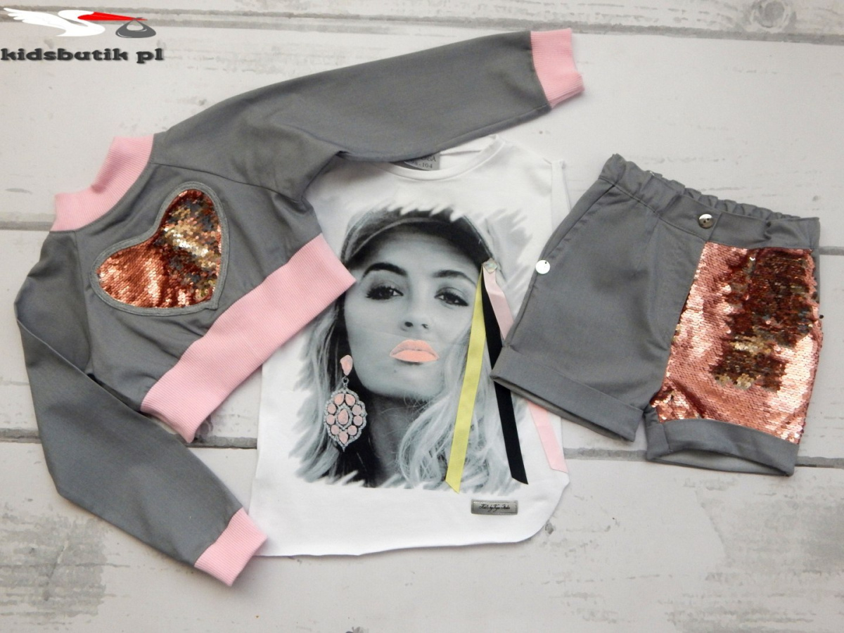 3 piece set Denim with magical Sequins 3 piece set Denim with magical Sequins