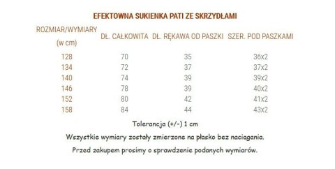 Efektowna sukienka PATI - GWIAZDA, SKRZYDŁA i CEKINY Efektowna sukienka PATI - GWIAZDA, SKRZYDŁA i CEKINY