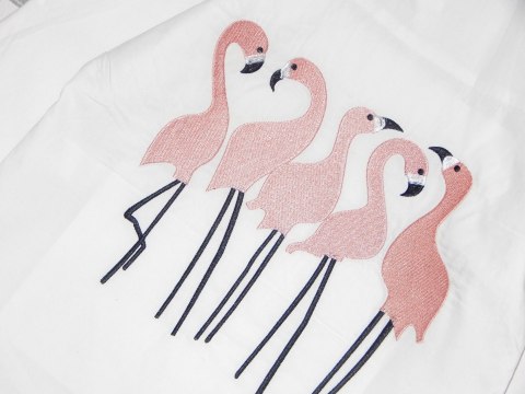 Elegancka koszula/tunika FLAMINGI z przedłużanym tyłem Elegancka koszula/tunika FLAMINGI z przedłużanym tyłem