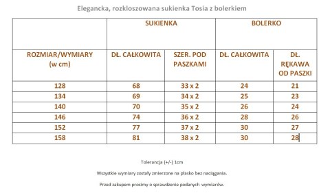 Elegancka, rozkloszowana sukienka Tosia z bolerkiem (róż) Elegancka, rozkloszowana sukienka Tosia z bolerkiem (róż)