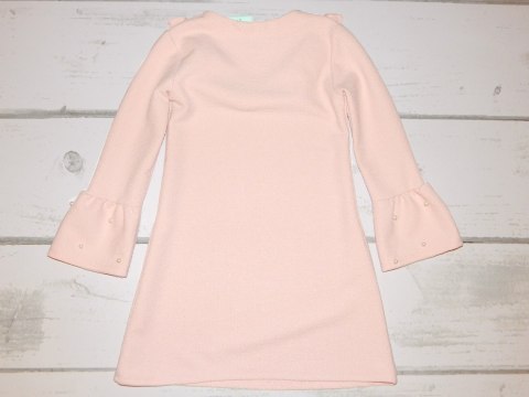 Elegancka sukienka z falbanką i perełkami Elegancka sukienka z falbanką i perełkami