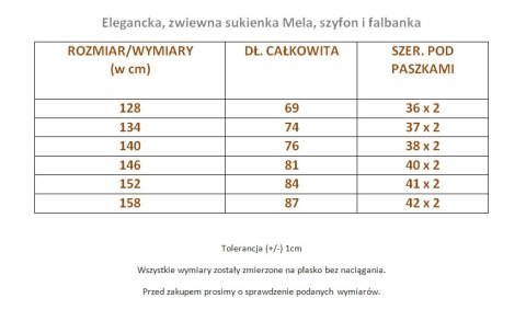 Elegancka, zwiewna sukienka Mela, szyfon i falbanka (ecrue) Elegancka, zwiewna sukienka Mela, szyfon i falbanka (ecrue)