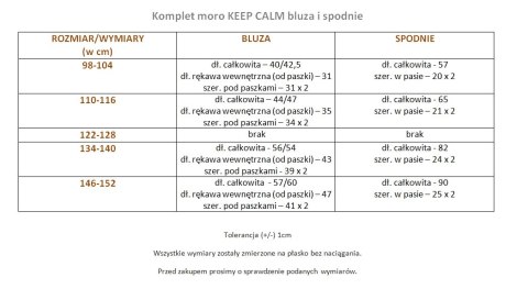 Komplet moro KEEP CALM bluza i spodnie Komplet moro KEEP CALM bluza i spodnie