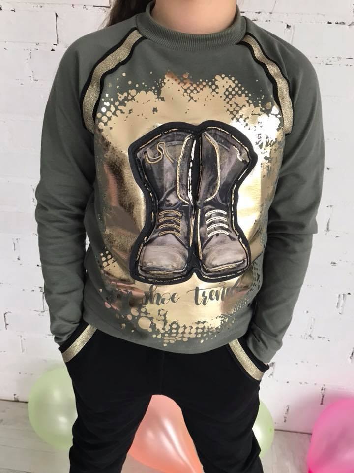 Zestaw SHOE TRENDS z nadrukiem i mankietami Zestaw SHOE TRENDS z nadrukiem i mankietami