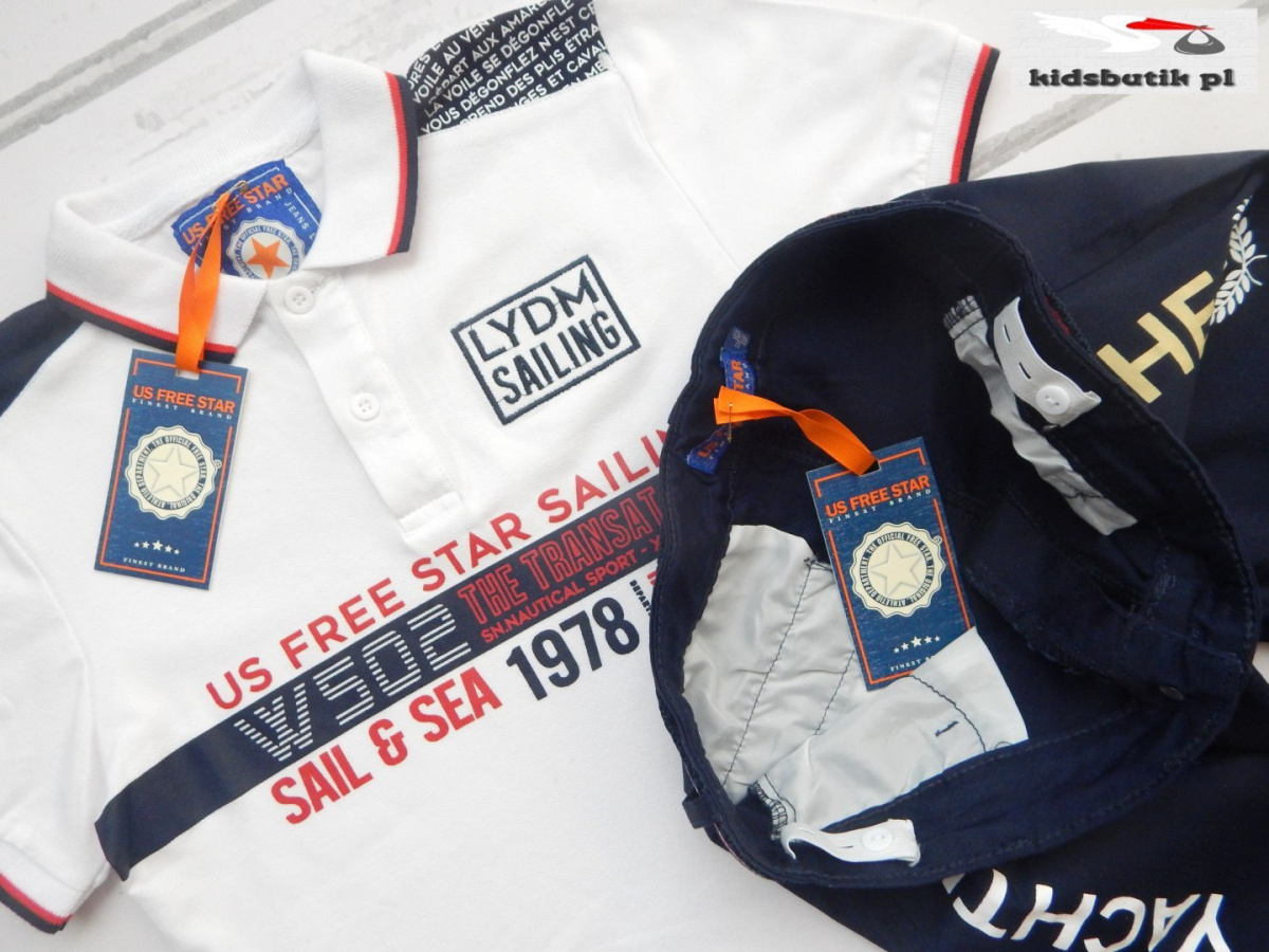 YACHTING set: polo shirt and 3/4 shorts YACHTING set: polo shirt and 3/4 shorts