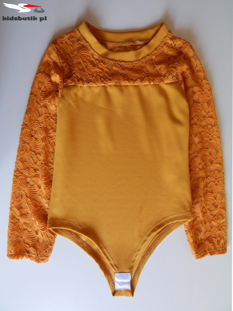 Body with long sleeves and lace - honey Body with long sleeves and lace - honey