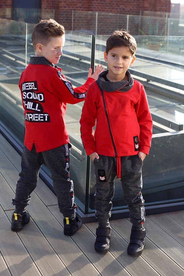 Red Sweatshirt REBEL with Red Sweatshirt REBEL with