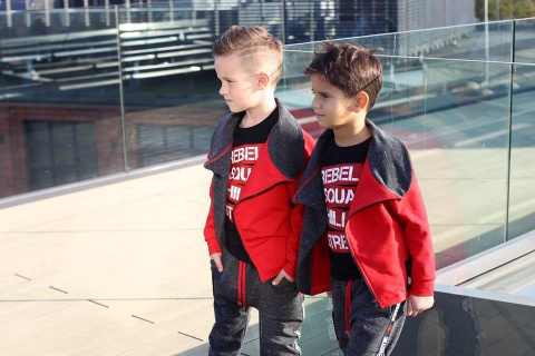 Red Sweatshirt REBEL with Red Sweatshirt REBEL with