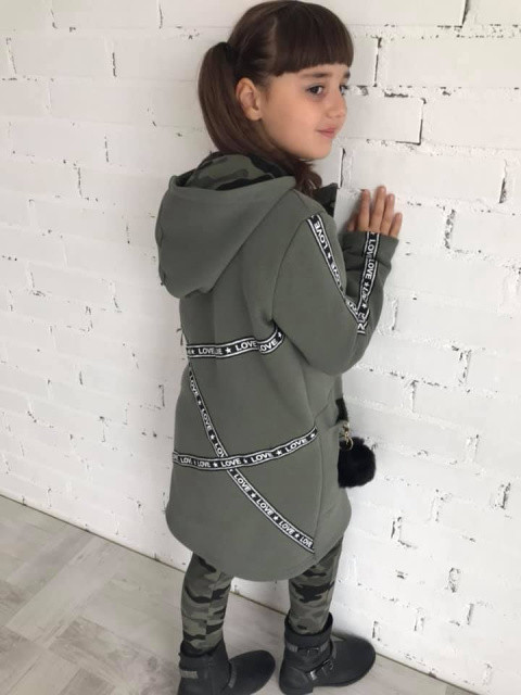 Long sweater coat a la OLIVIA with ties Long sweater coat a la OLIVIA with ties