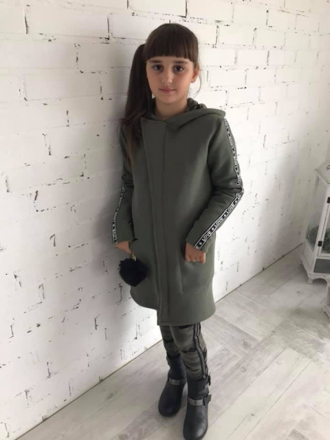 Long sweater coat a la OLIVIA with ties Long sweater coat a la OLIVIA with ties
