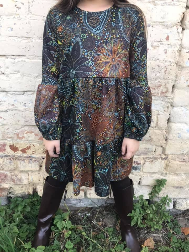 Knitted dress boho MANIA Brown and rudy Knitted dress boho MANIA Brown and rudy
