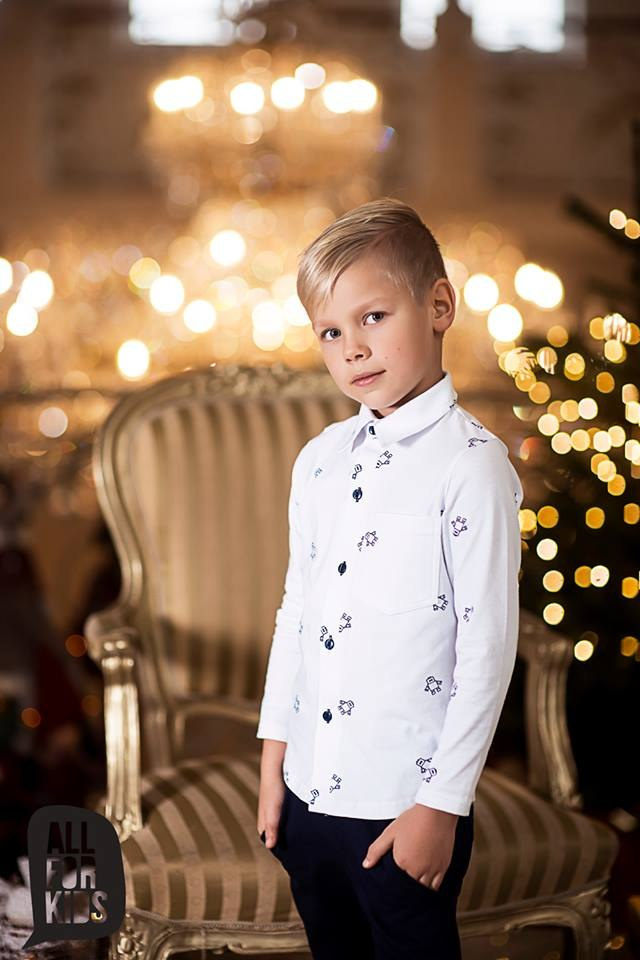 Elegant white shirt with print Elegant white shirt with print