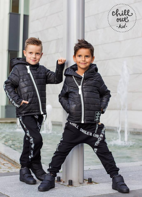 Quilted black jacket Camo tape Quilted black jacket Camo tape