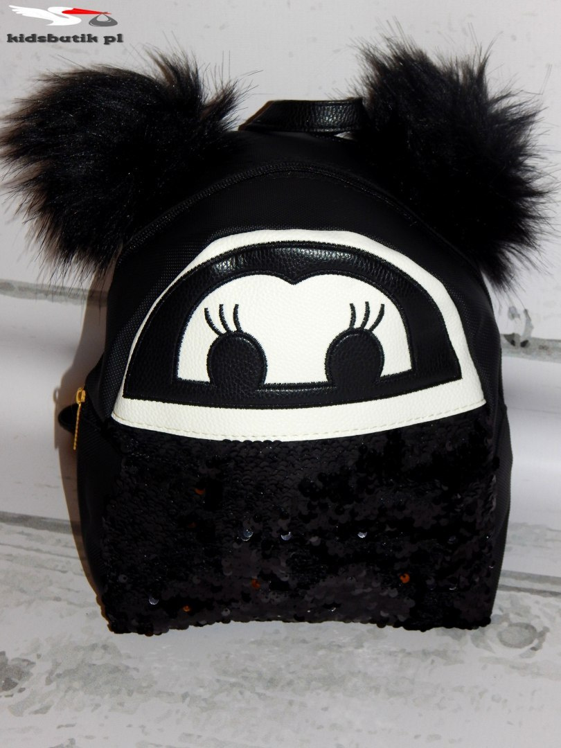 Minnie Mouse backpack - double-sided sequins and furry ears Minnie Mouse backpack - double-sided sequins and furry ears