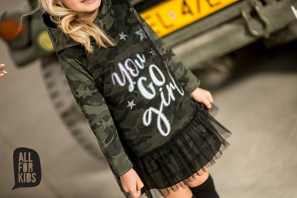 YOU GO GIRL dress camo with tulle YOU GO GIRL dress camo with tulle
