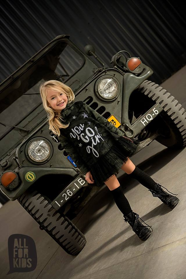 YOU GO GIRL dress camo with tulle YOU GO GIRL dress camo with tulle