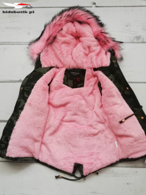 Winter CAMO PARKA JACKET with beads, fur and thick Winter CAMO PARKA JACKET with beads, fur and thick