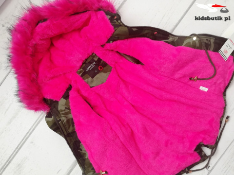 Winter CAMO PARKA JACKET with beads, fur and thick Winter CAMO PARKA JACKET with beads, fur and thick
