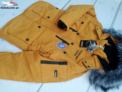 Winter PARKA jacket boys with a detachable fur hood and Winter PARKA jacket boys with a detachable fur hood and