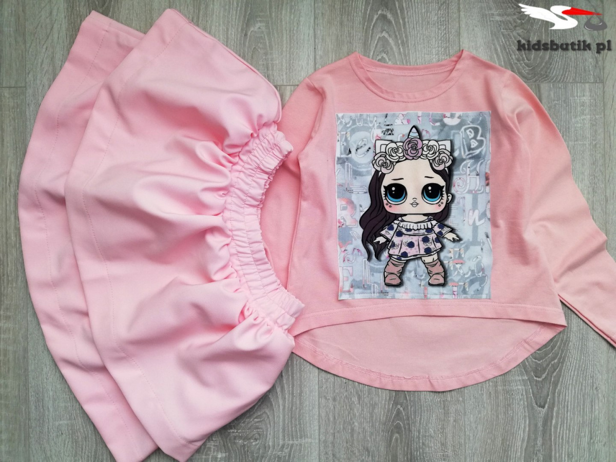Blouse LOL on the screen with extended body-pink Blouse LOL on the screen with extended body-pink