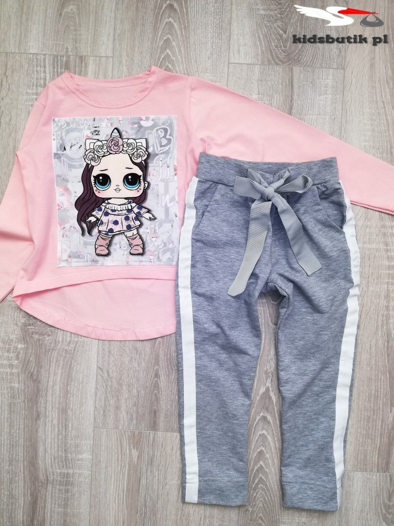 Blouse LOL on the screen with extended body-pink Blouse LOL on the screen with extended body-pink