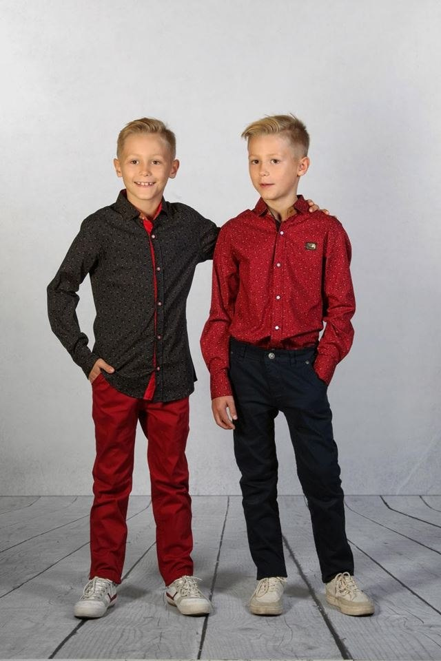 Long cotton CASUAL jeans with adjustable-Burgundy Long cotton CASUAL jeans with adjustable-Burgundy