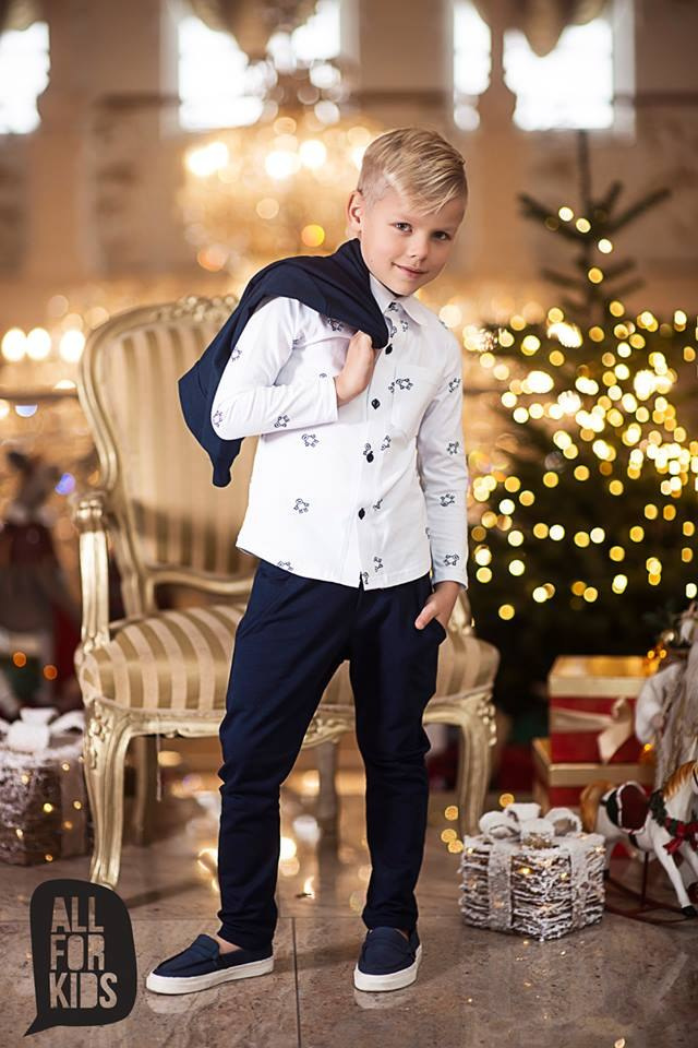 Elegant white shirt with print Elegant white shirt with print