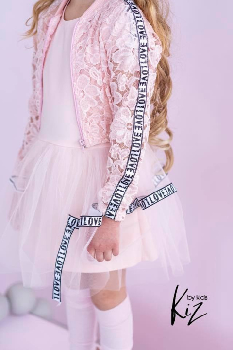 Set of VIKI: lace jacket and dress with tulle and tapes Set of VIKI: lace jacket and dress with tulle and tapes
