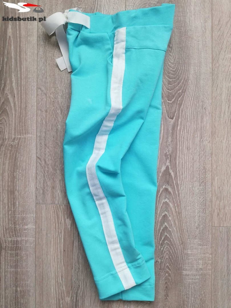 Sports and elegant pants with bow and side stripes-Mint Sports and elegant pants with bow and side stripes-Mint