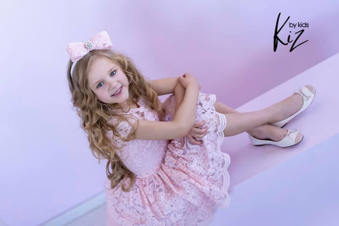 Lace dress ANABELL powder pink Lace dress ANABELL powder pink