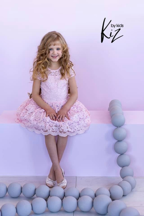 Lace dress ANABELL powder pink Lace dress ANABELL powder pink
