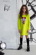Tunic TINA Glowing LOL and strip-lime Tunic TINA Glowing LOL and strip-lime