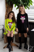 Tunic TINA Glowing LOL and strip-lime Tunic TINA Glowing LOL and strip-lime