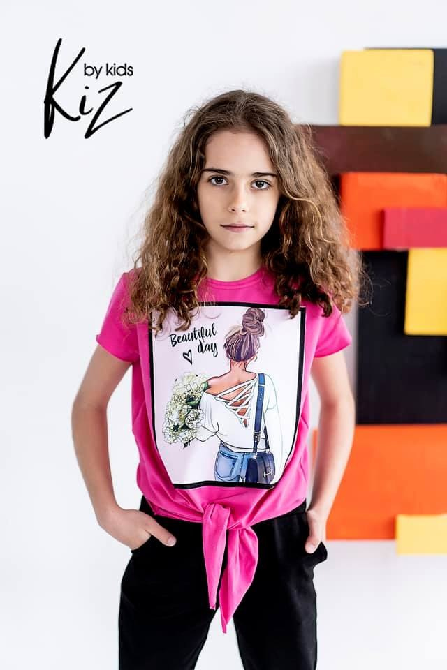 Blouse MARIE BEAUTIFUL DAY with a screen for daughter-amaranth Blouse MARIE BEAUTIFUL DAY with a screen for daughter-amaranth