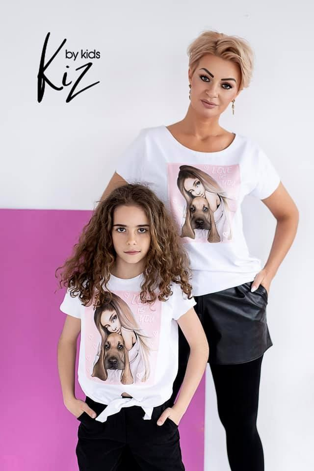 MARIE blouse with screen and tied for daughter from collection mom and daughter - white MARIE blouse with screen and tied for daughter from collection mom and daughter - white