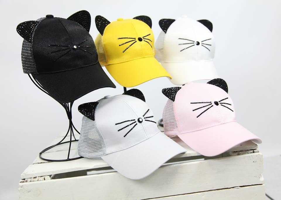 Cap with mesh-baseball bat Black Cap with mesh-baseball bat Black