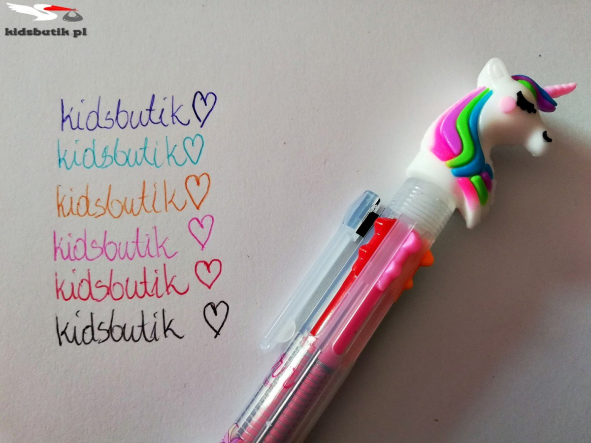 Pen multi-coloured UNICORN multicolor 6 colors-with blue Pen multi-coloured UNICORN multicolor 6 colors-with blue