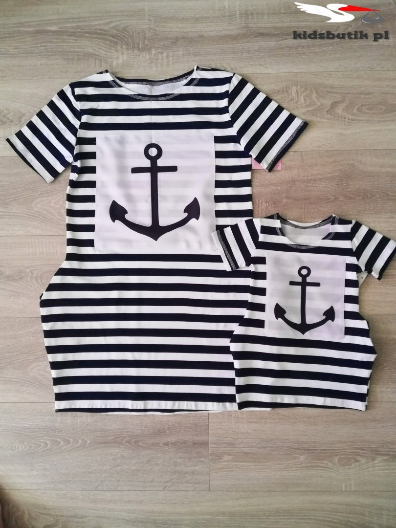 Striped tunic with an anchor for daughter Striped tunic with an anchor for daughter