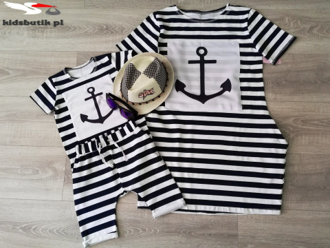 Striped tunic with an anchor for daughter Striped tunic with an anchor for daughter