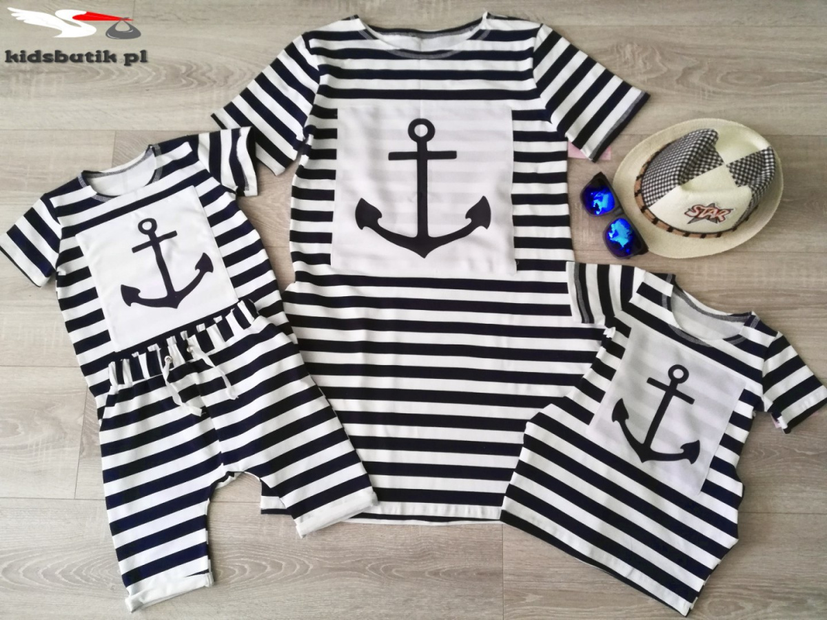 Striped tunic with an anchor for daughter Striped tunic with an anchor for daughter