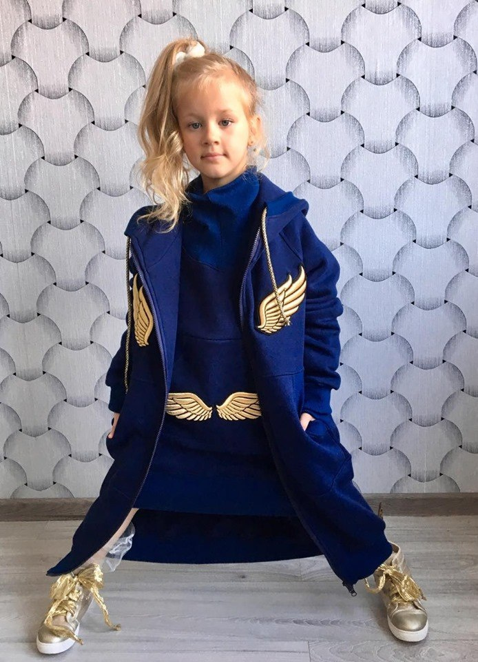 ANGEL coat with golden wings-black ANGEL coat with golden wings-black