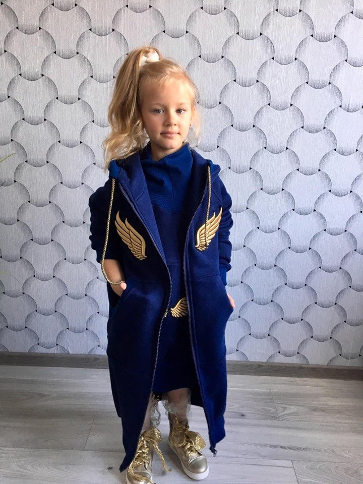 ANGEL coat with golden wings-black ANGEL coat with golden wings-black