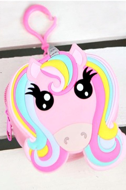 Rubber purse UNICORN-Pink powder Rubber purse UNICORN-Pink powder