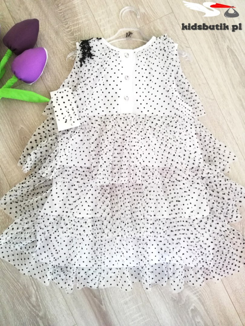FALBANS dress with EMBROIDERY and 3D FLOWERS FALBANS dress with EMBROIDERY and 3D FLOWERS