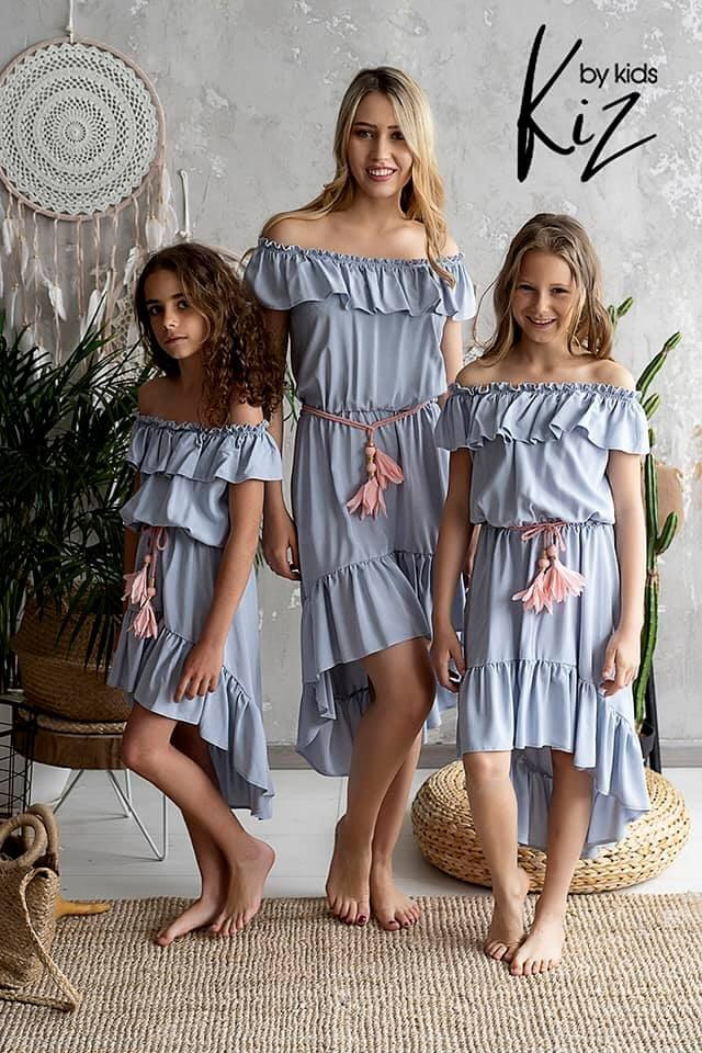 SPANISH KAJRA dress for daughter-Blue SPANISH KAJRA dress for daughter-Blue