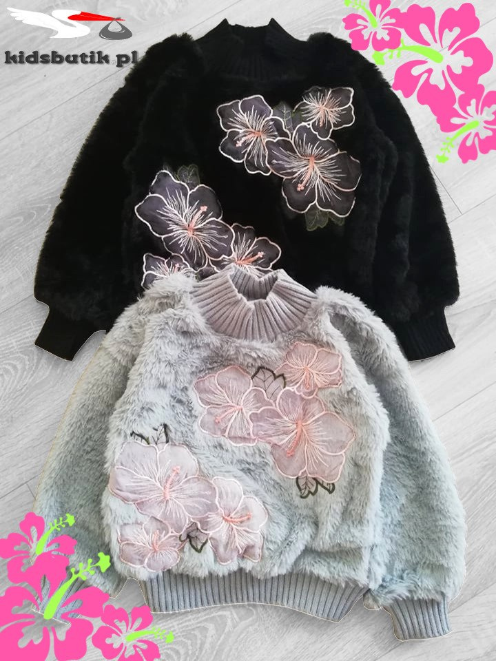 Pullover fur Black HIBISCUS black Pullover fur Black HIBISCUS black