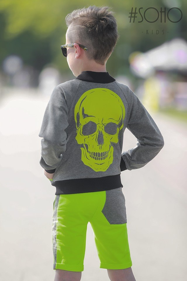 SKULL set: Bomber Tshirt and shorts SKULL set: Bomber Tshirt and shorts